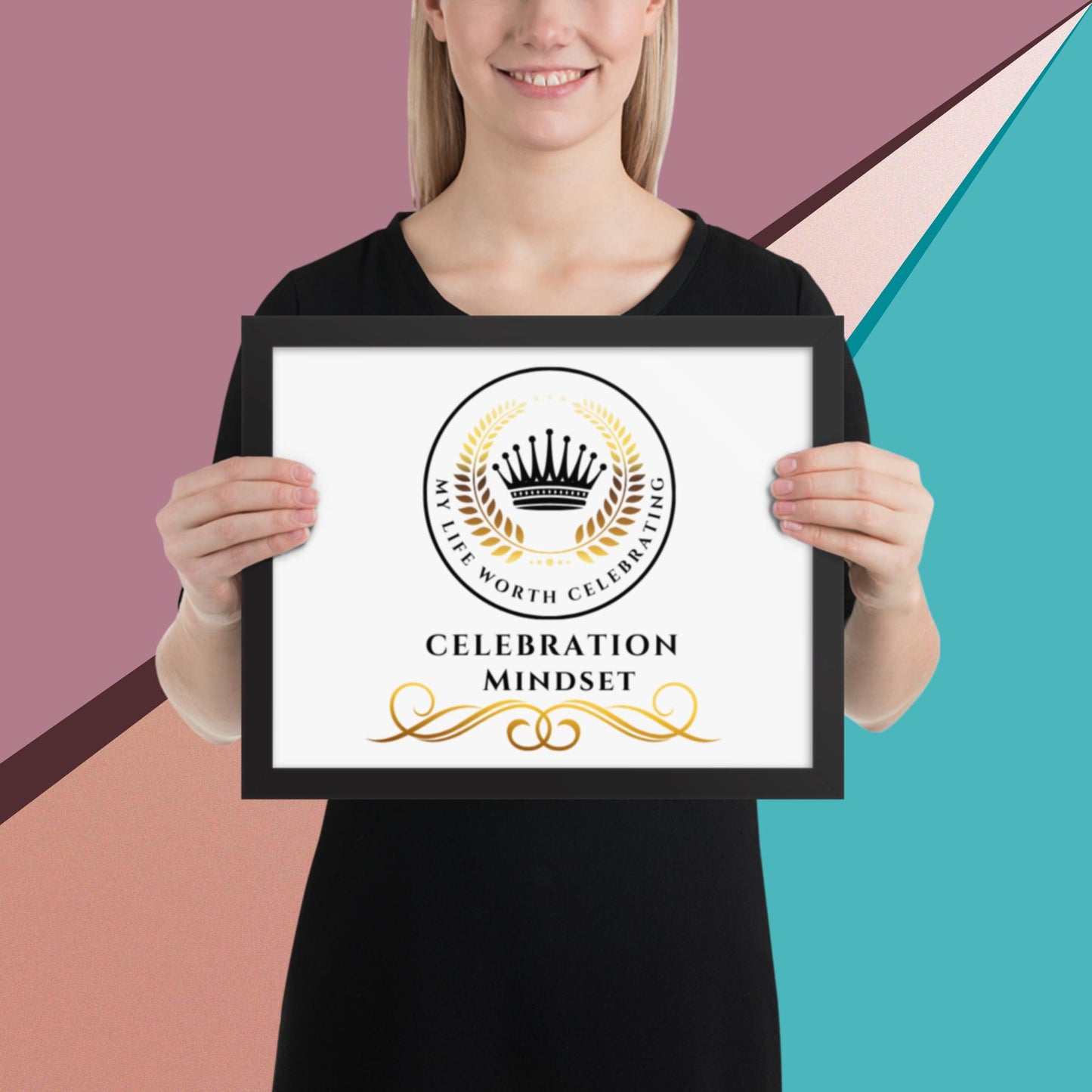 Celebration Mindset Framed poster