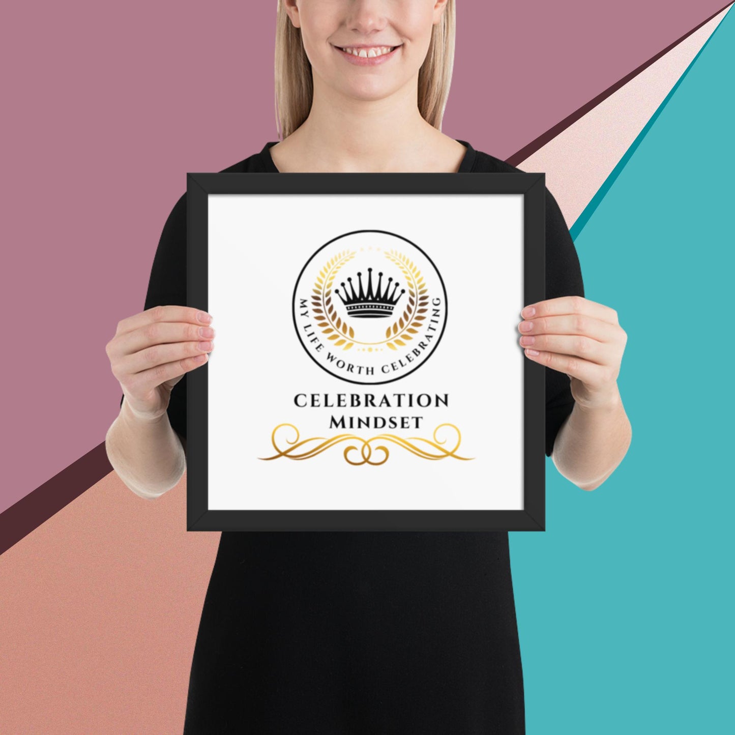 Celebration Mindset Framed poster