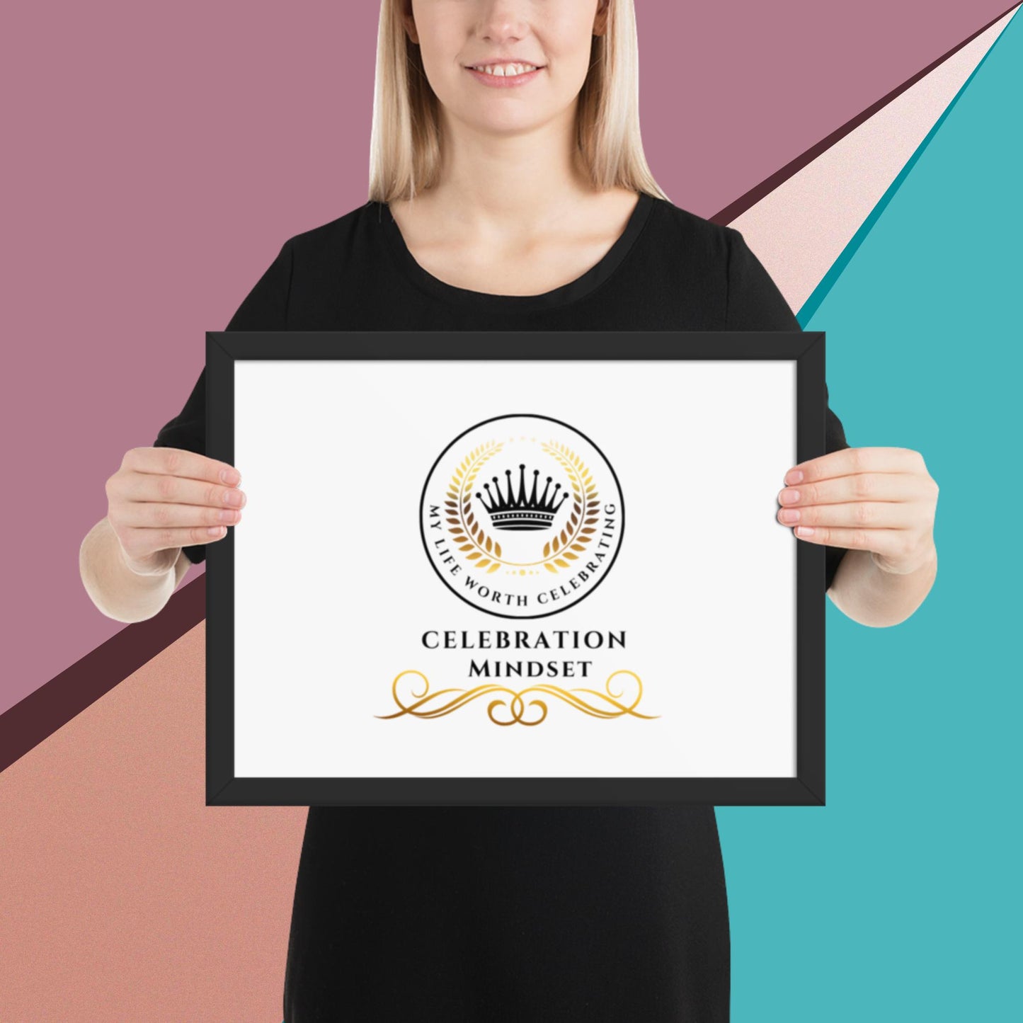 Celebration Mindset Framed poster
