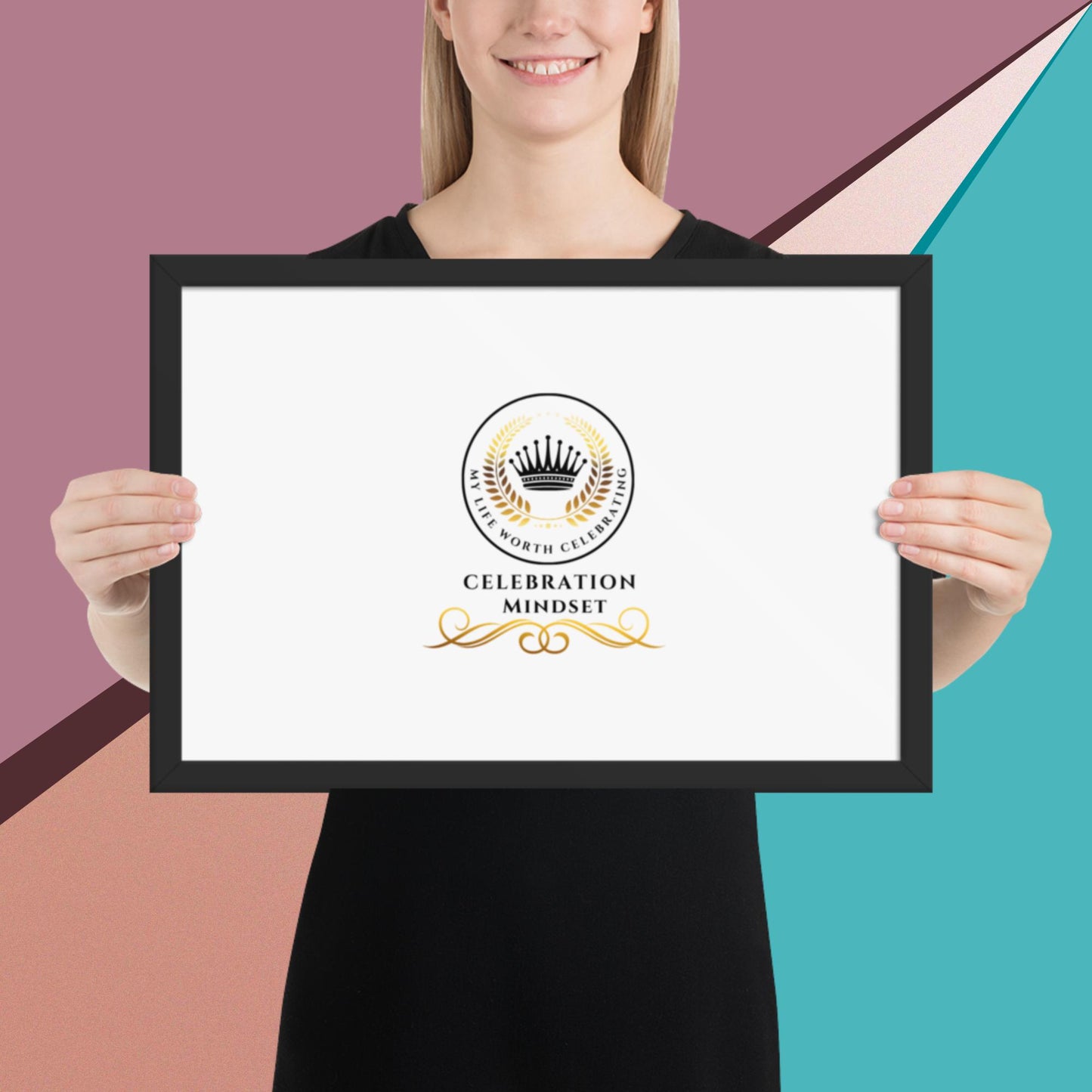 Celebration Mindset Framed poster
