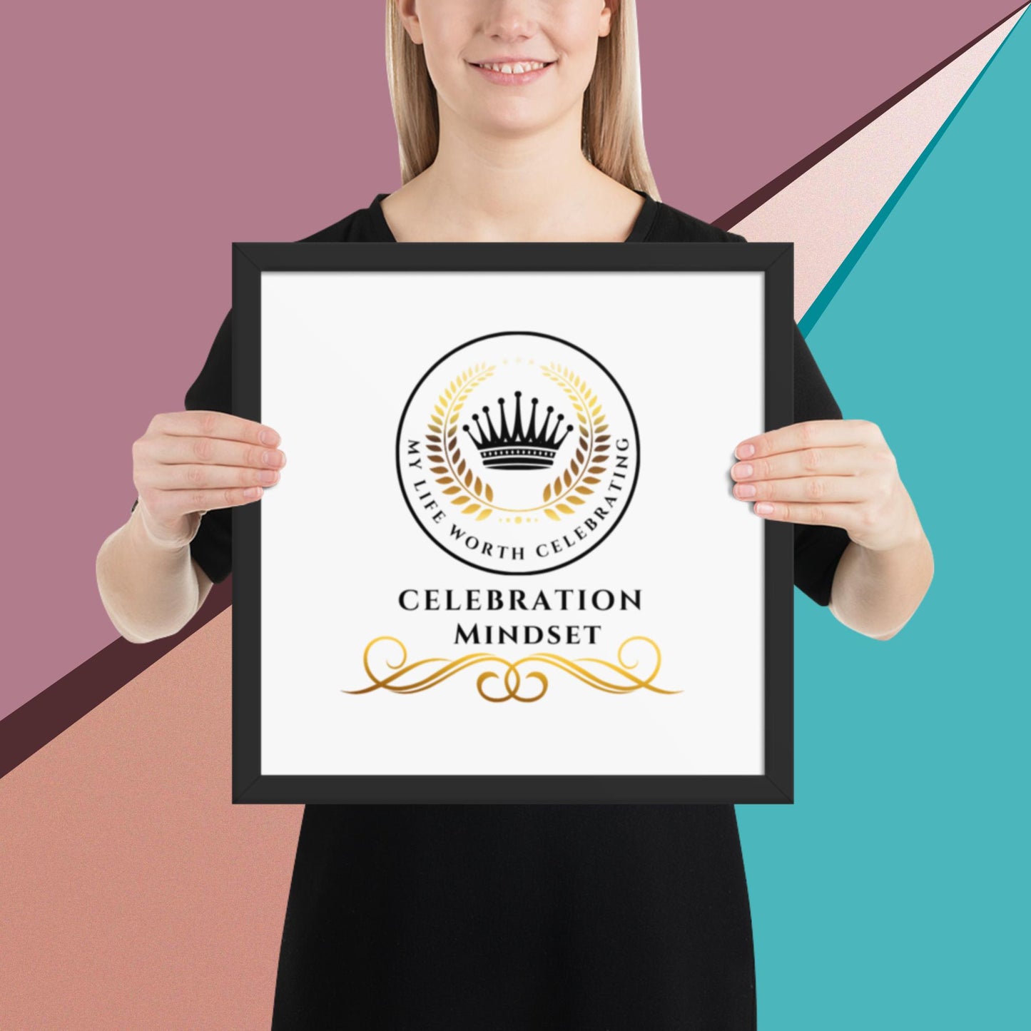 Celebration Mindset Framed poster