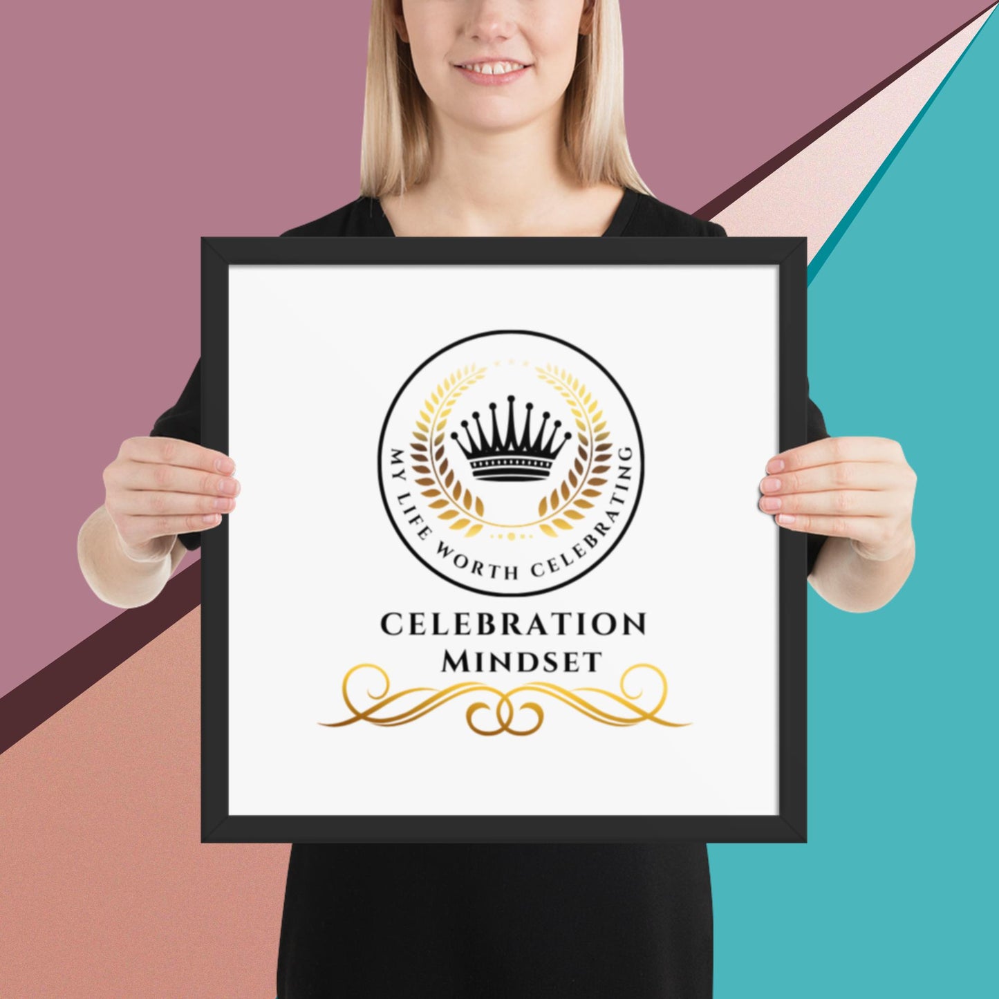 Celebration Mindset Framed poster