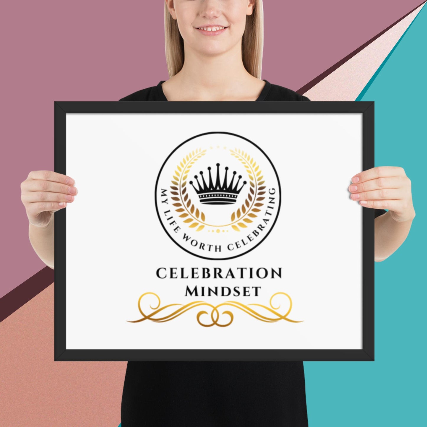 Celebration Mindset Framed poster