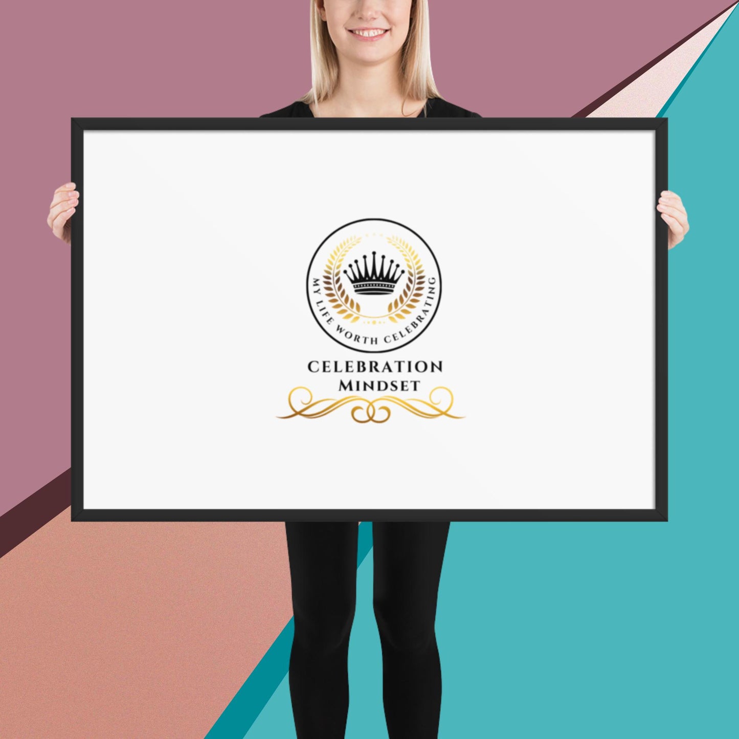 Celebration Mindset Framed poster