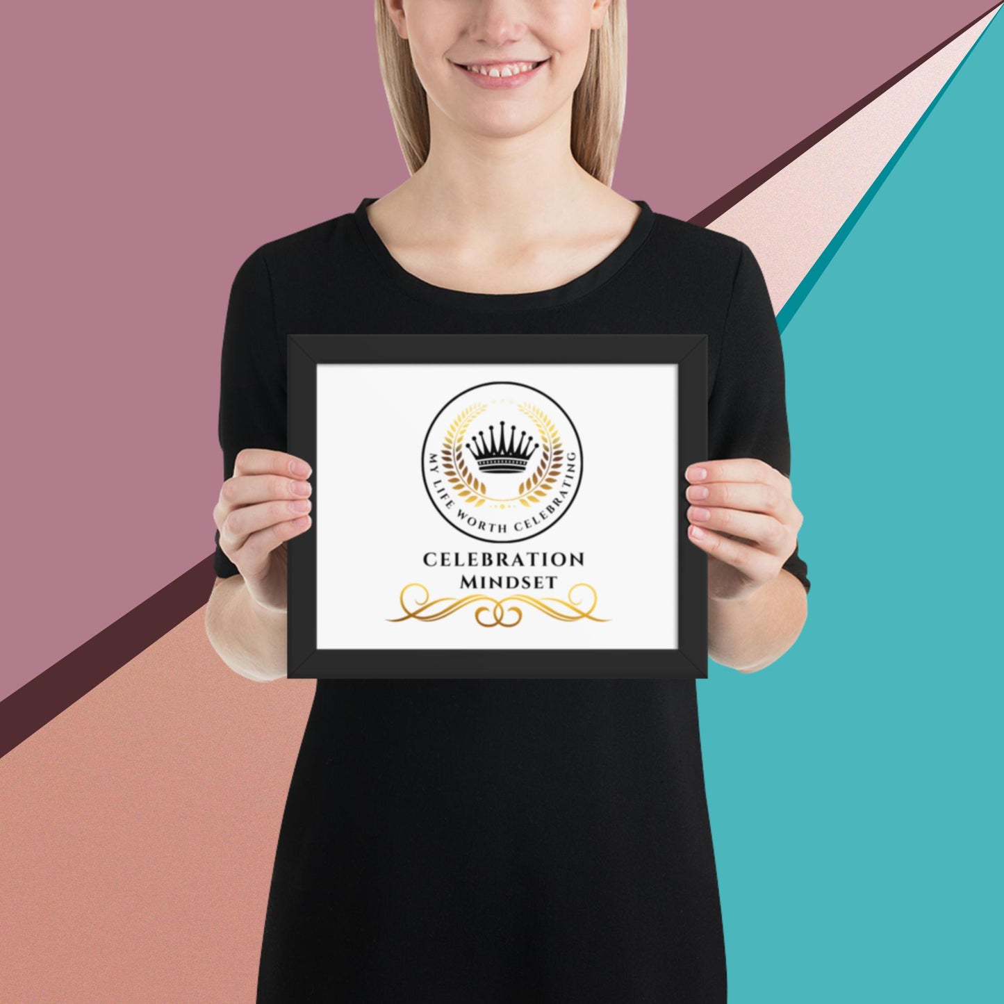 Celebration Mindset Framed poster