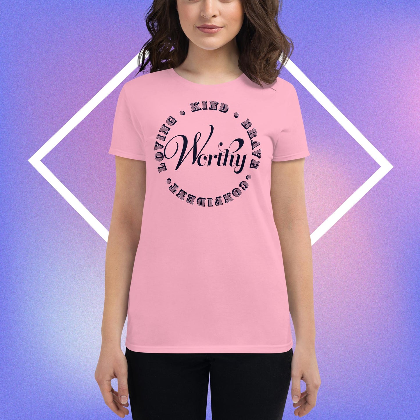 Celebration Mindset Exclusive: Worthy. Women's short sleeve t-shirt