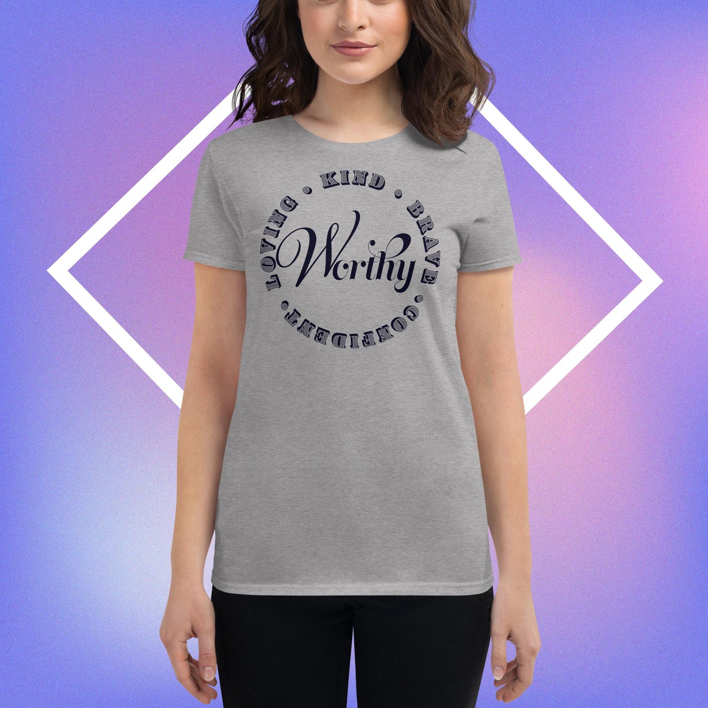 Celebration Mindset Exclusive: Worthy. Women's short sleeve t-shirt