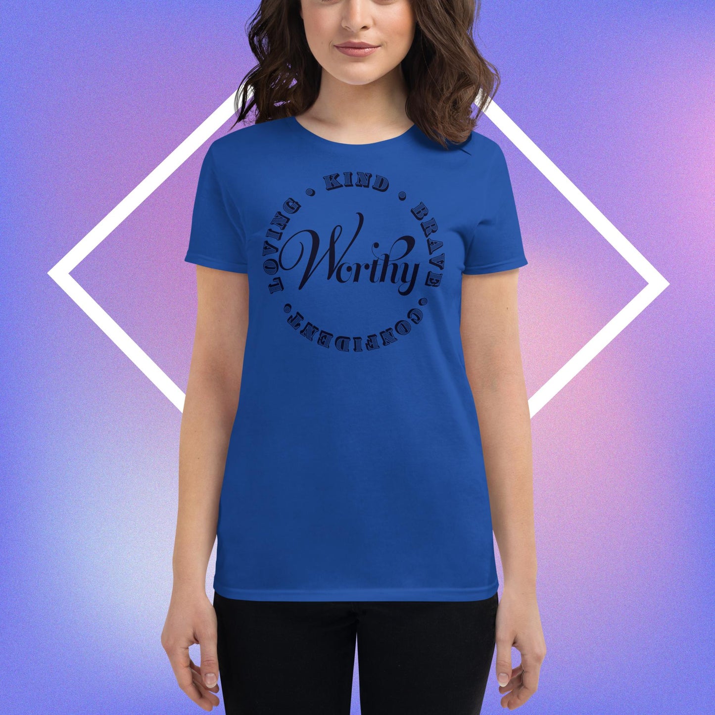 Celebration Mindset Exclusive: Worthy. Women's short sleeve t-shirt