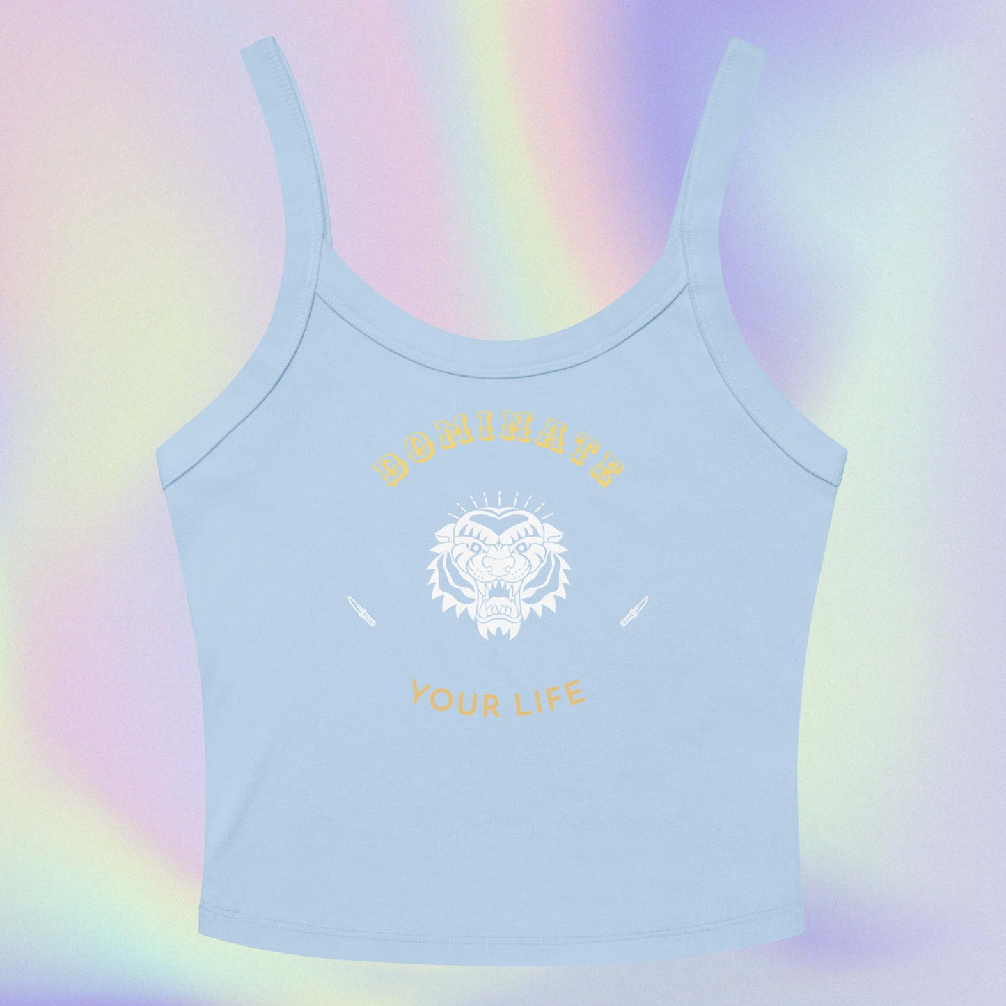 Dominate Your Life: Women’s micro-rib tank top