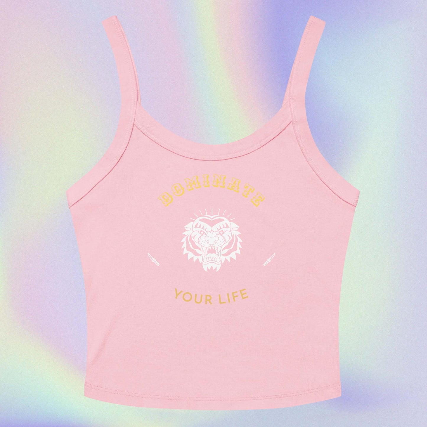 Dominate Your Life: Women’s micro-rib tank top