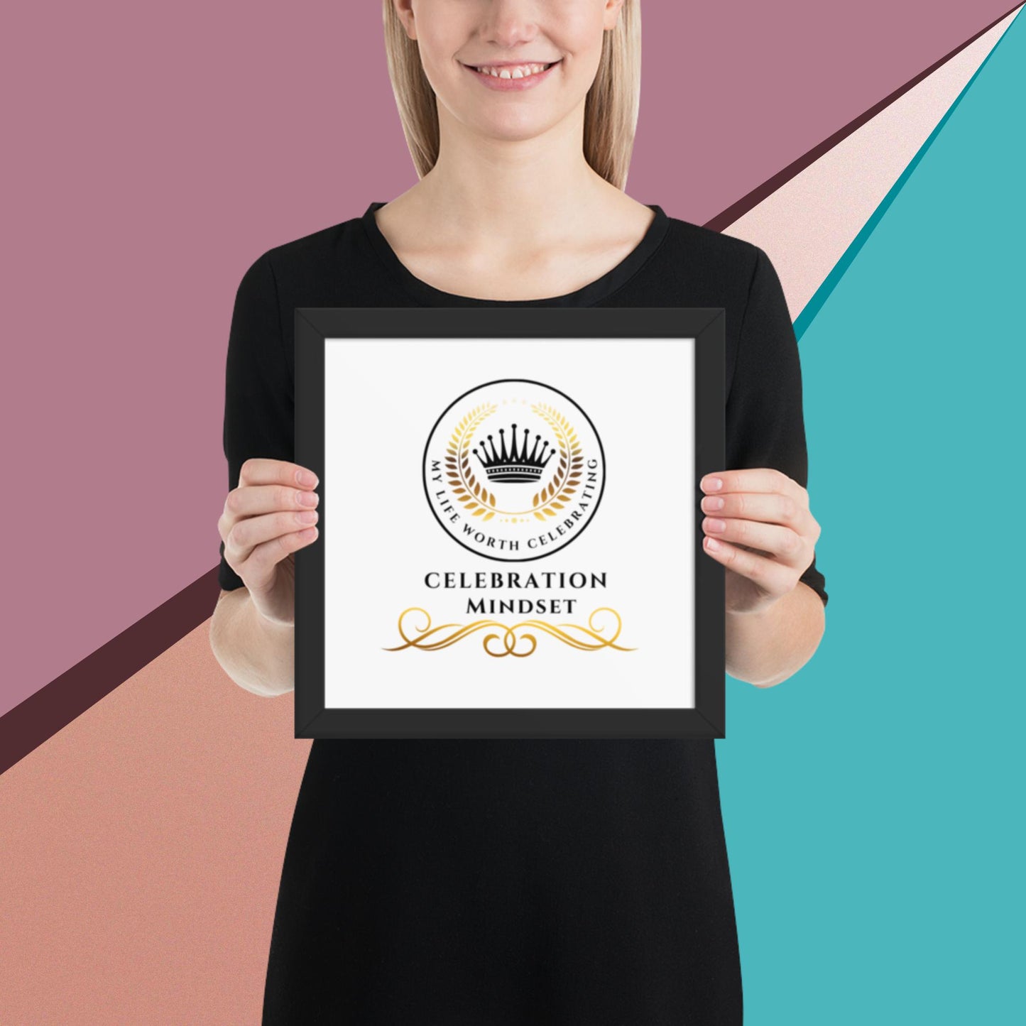Celebration Mindset Framed poster
