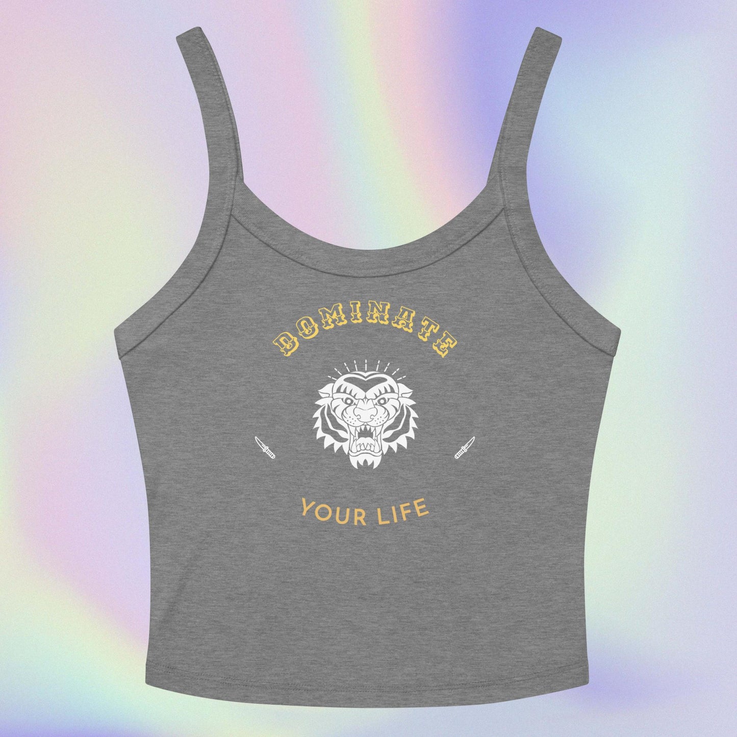Dominate Your Life: Women’s micro-rib tank top