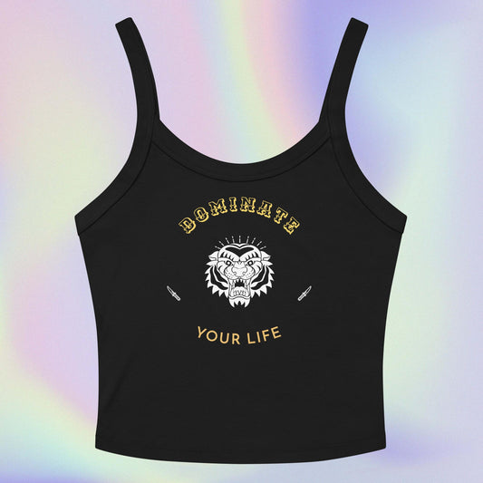 Dominate Your Life: Women’s micro-rib tank top