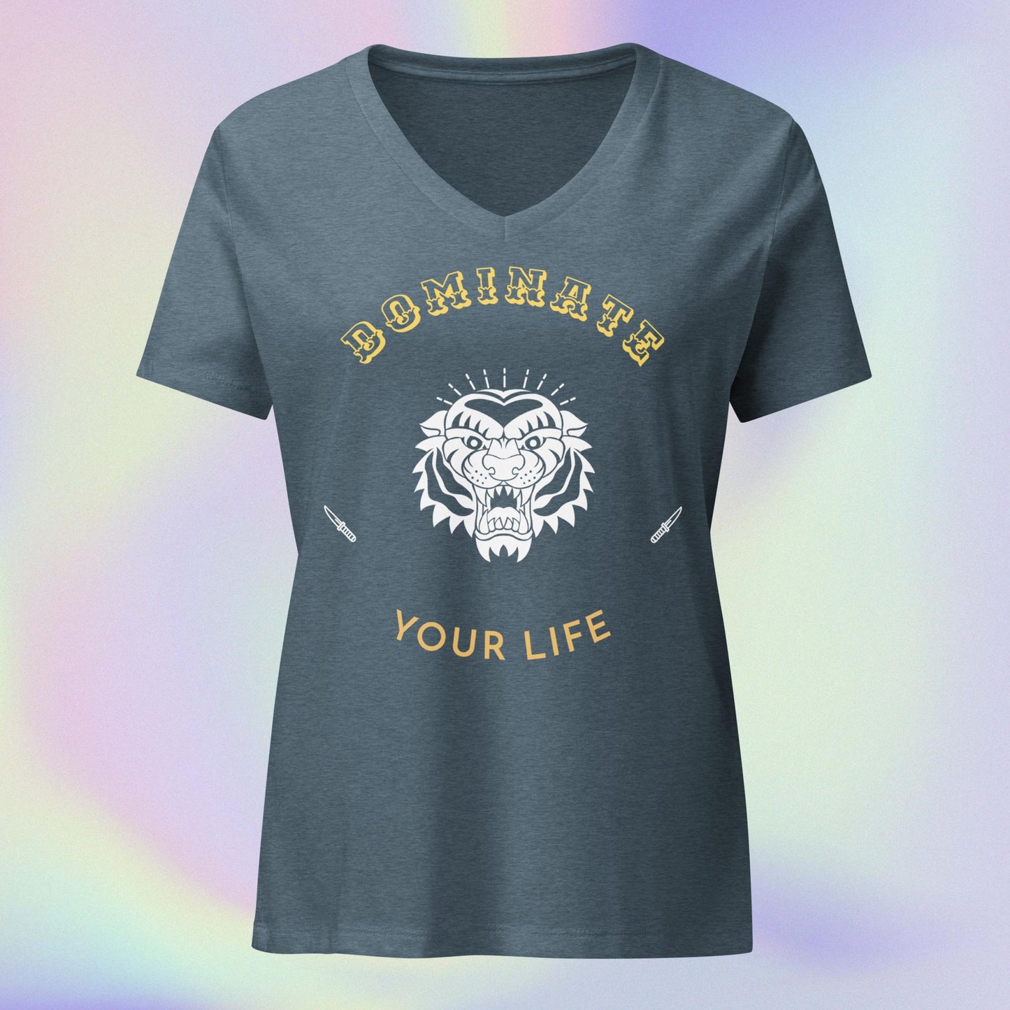 Dominate: Women’s relaxed v-neck t-shirt