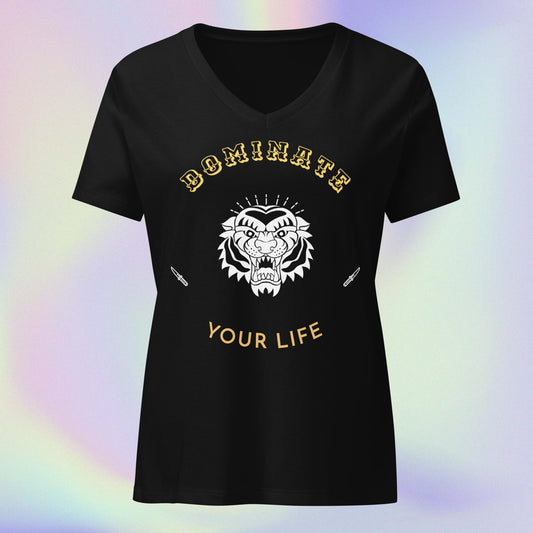 Dominate: Women’s relaxed v-neck t-shirt